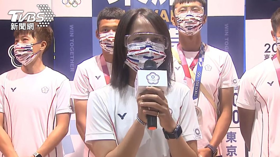 「泰雅公主」林佳恩雖然女生沒有拿到好成功,但謝謝男生隊給我們很大的正能量。(圖/TVBS)