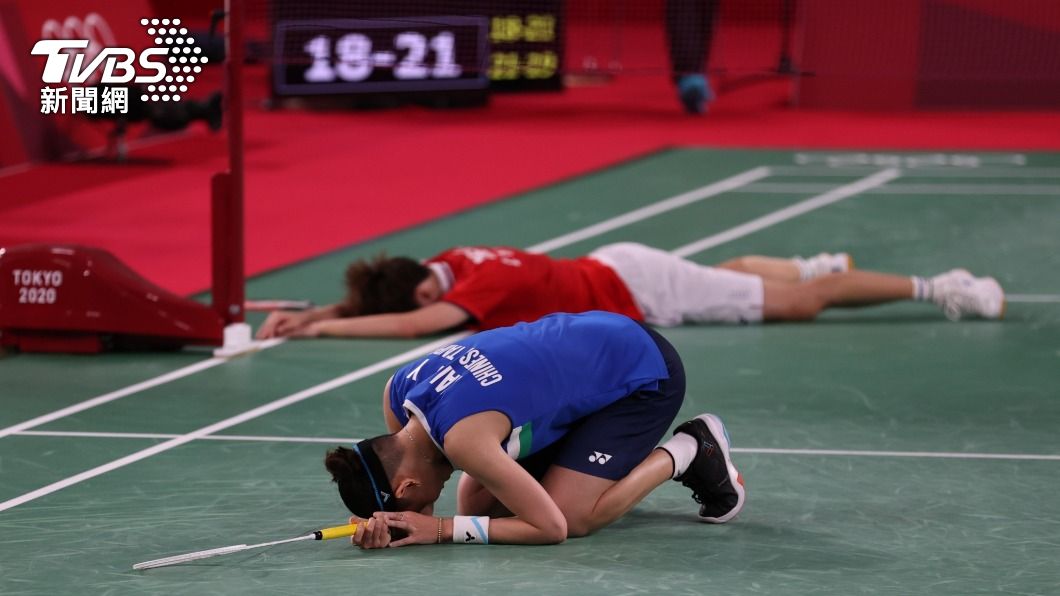 戴資穎以3分之差惜敗大陸選手陳雨菲。(圖/李天助攝)