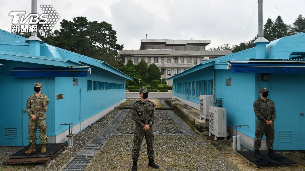 板門店為兩韓之間的非軍事區(DMZ)。(圖/達志影像路透社)