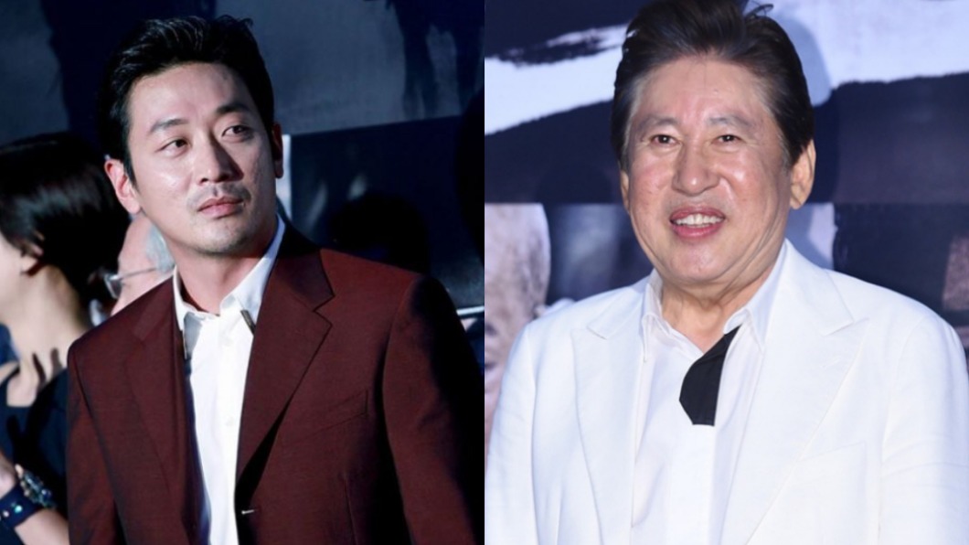 南韓演員河正宇、金容建。(圖/翻攝自河正宇IG、《Dispatch》)