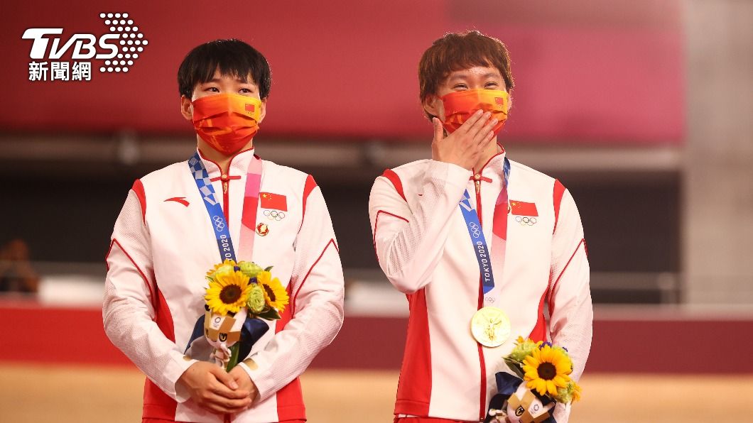 大陸隊選手鐘天使、鮑珊菊。（圖／達志影像路透社）