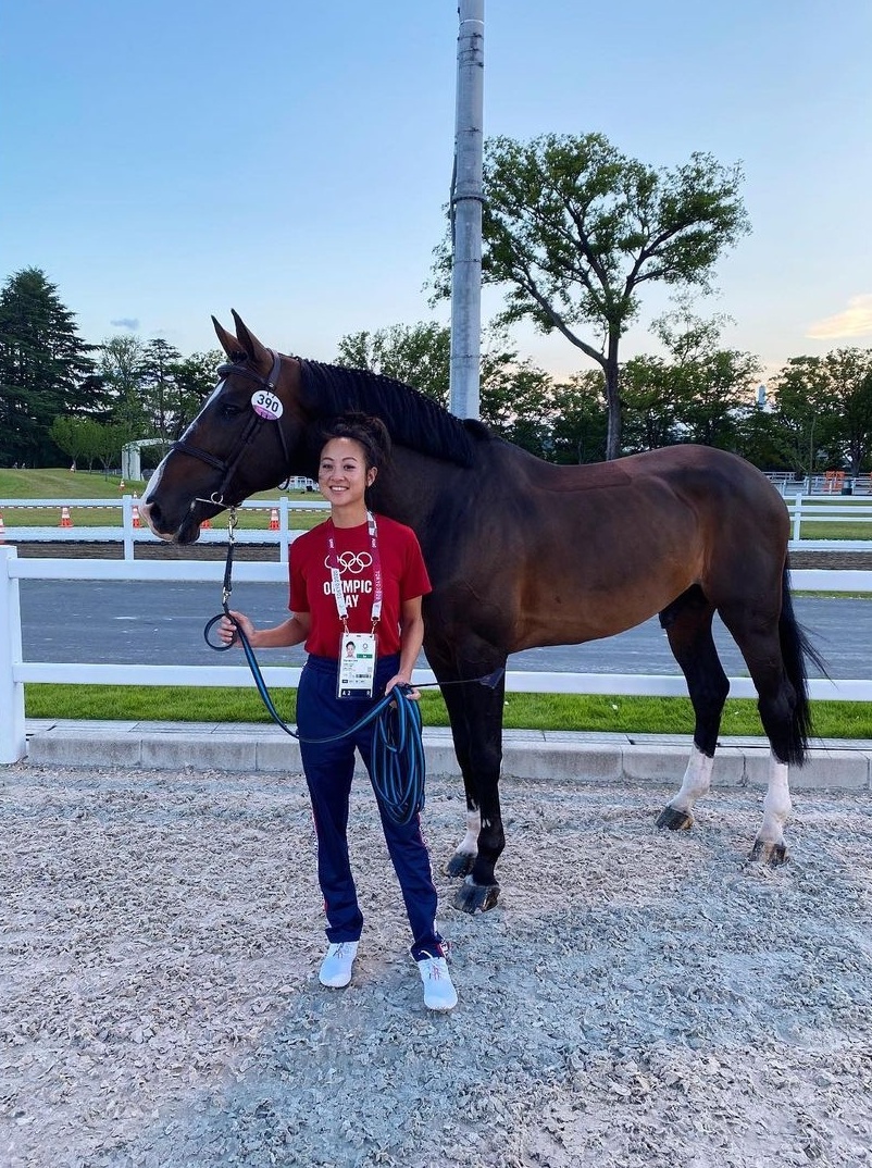 陳少曼週末已完成馬體檢查。(圖/Jasmine Chen Instagram)