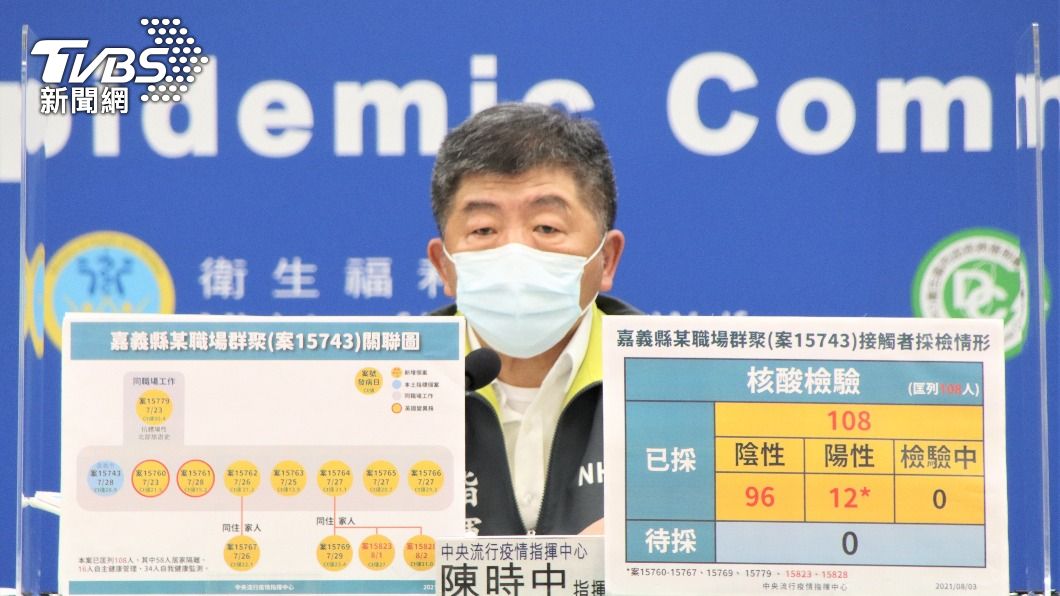 指揮中心指揮官陳時中表示下午就會簽核BNT的EUA。(圖/指揮中心提供)