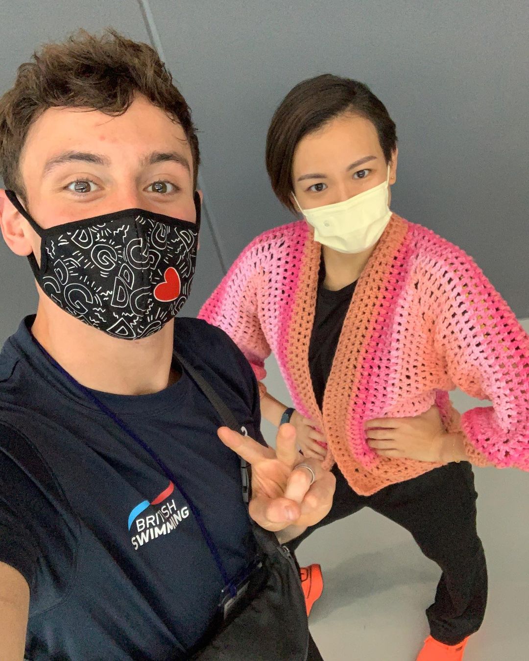 戴利和大馬選手張俊虹是好友。（圖／Tom Daley Instagram）