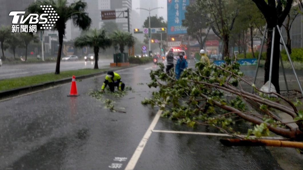 連日大雨傳災情!高雄路面多處積水 路樹倒塌壓騎士