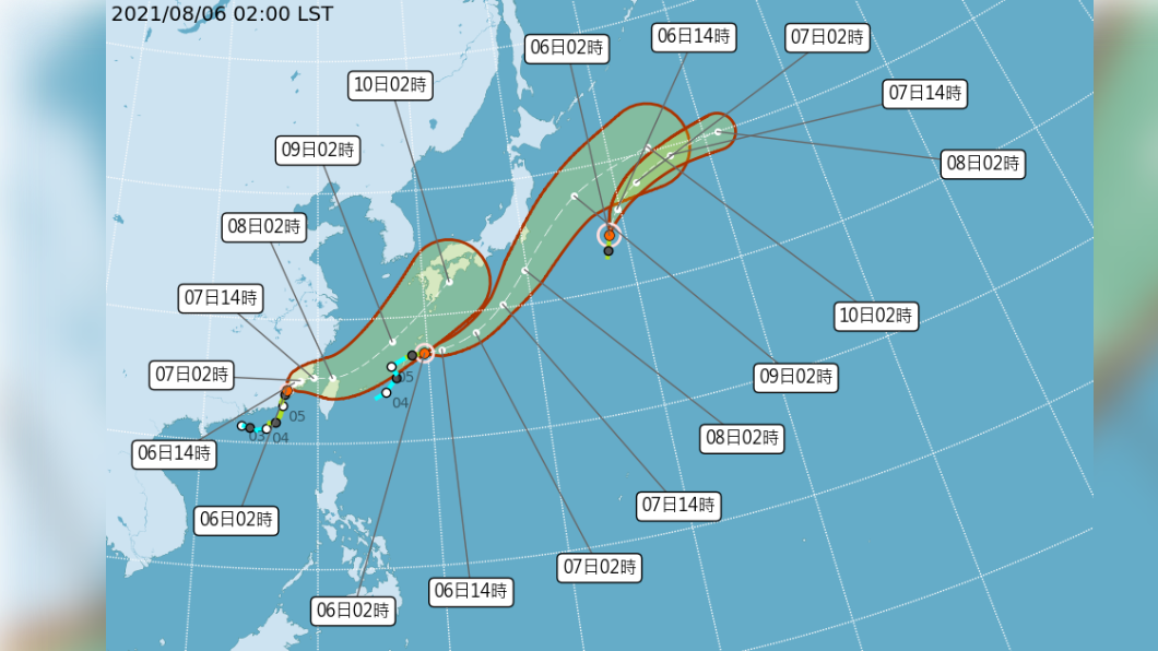 輕颱盧碧登陸有減弱趨勢　仍防西南氣流挾雨發布豪雨特報