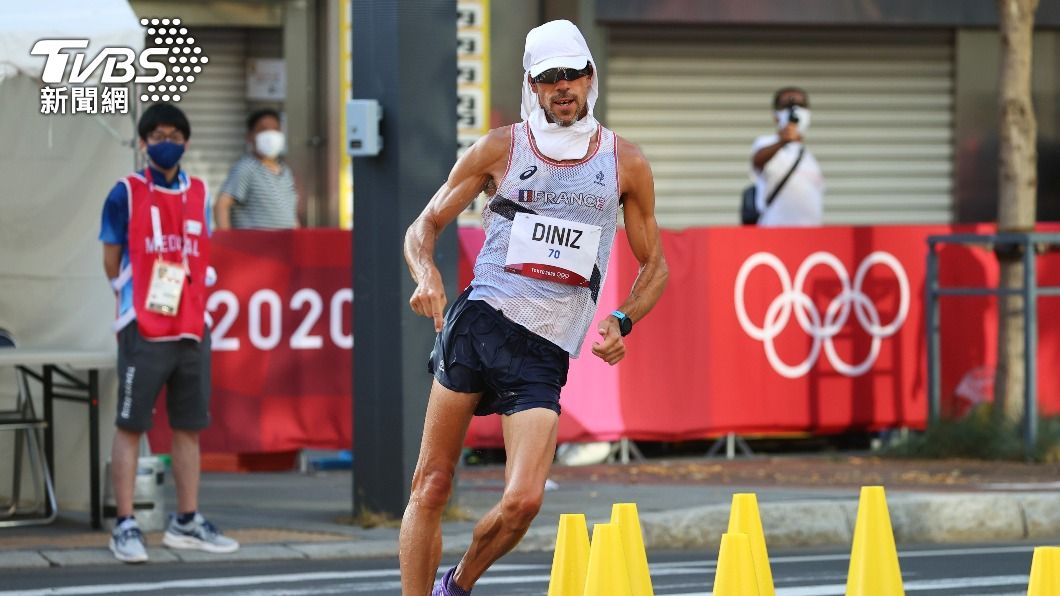 法國選手約昂·迪尼茲(Yohann Diniz)這次因身體不適中途退賽。(圖/達志影像路透社)
