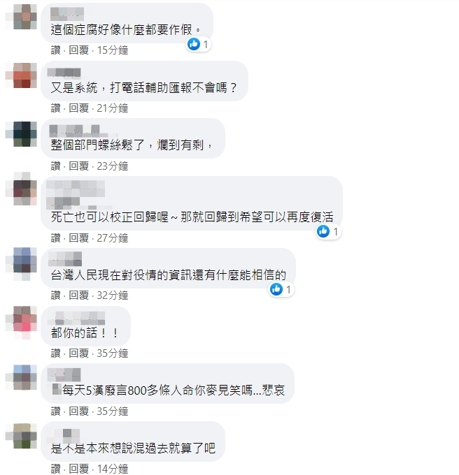 網友質疑確診死亡數字暴增原因。（圖／翻攝自TVBS新聞臉書）