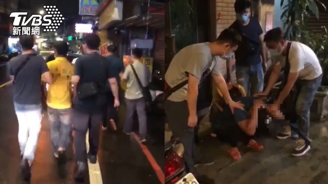 警方獲報後火速將潘男與黃男查緝到案。（圖／TVBS）