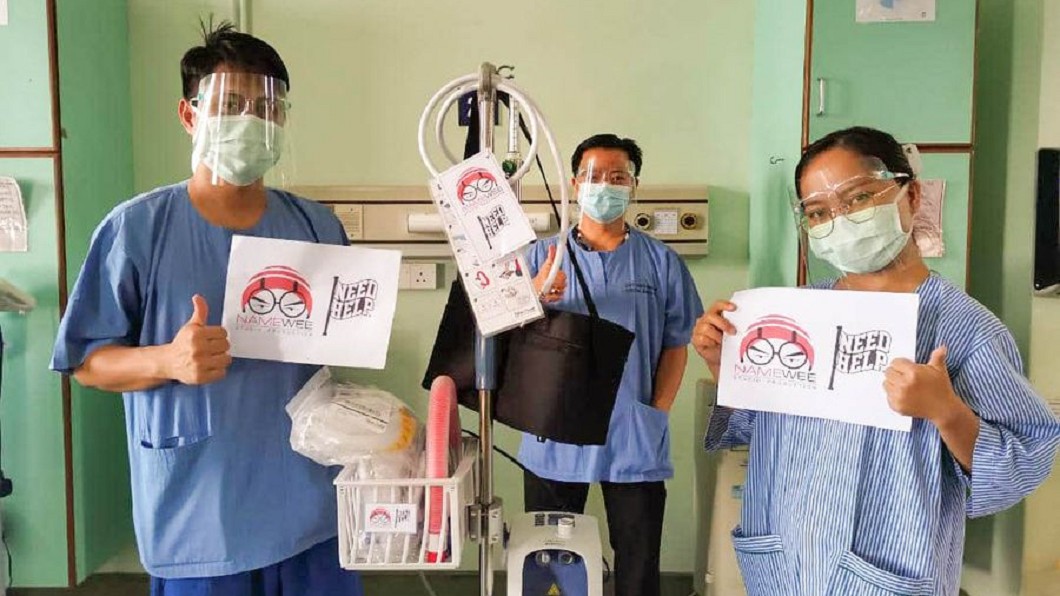 黃明志捐逾100萬馬幣捐贈醫院物資。（圖／翻攝自黃明志臉書）