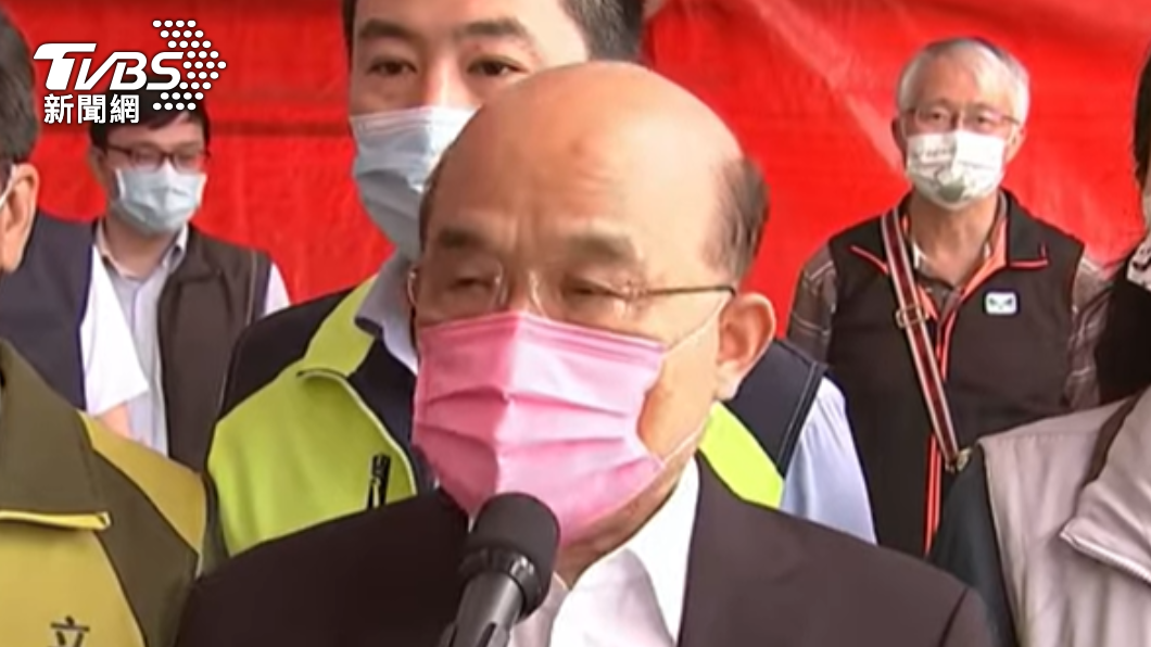 體育署長能否將功折罪?蘇貞昌沒把話說死,表示返台後整體檢討。(圖/TVBS)
