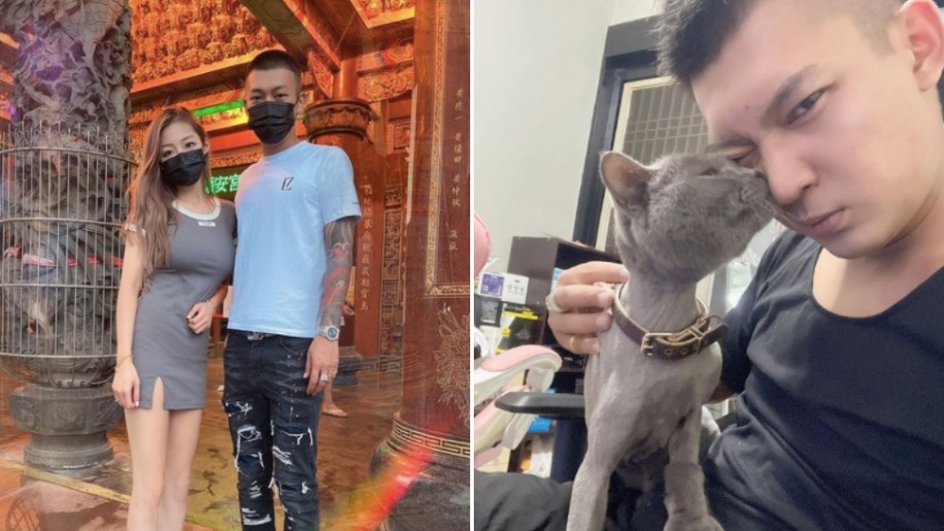 鳳梨罕放閃！偕女友穿情侶鞋拜拜　被起鬨：神明認證要娶