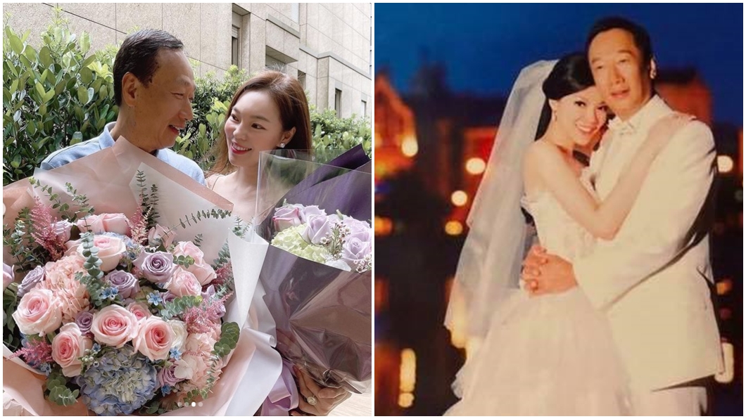 曾馨瑩曬出與郭台銘在布拉格拍攝的婚紗照。（圖／翻攝自曾馨瑩IG、IG限時動態）