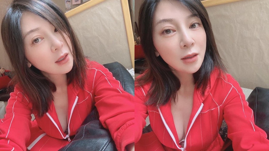 王彩樺曬火辣低胸裝。(圖/翻攝自王彩樺臉書)