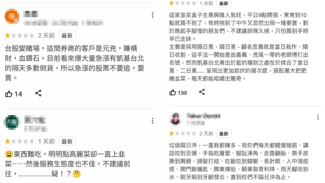 大批網友湧入灌爆負評。(圖/翻攝自google地圖)