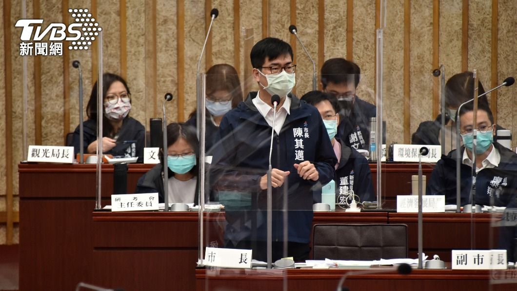 高雄市長陳其邁接受議會質詢。（圖／TVBS）