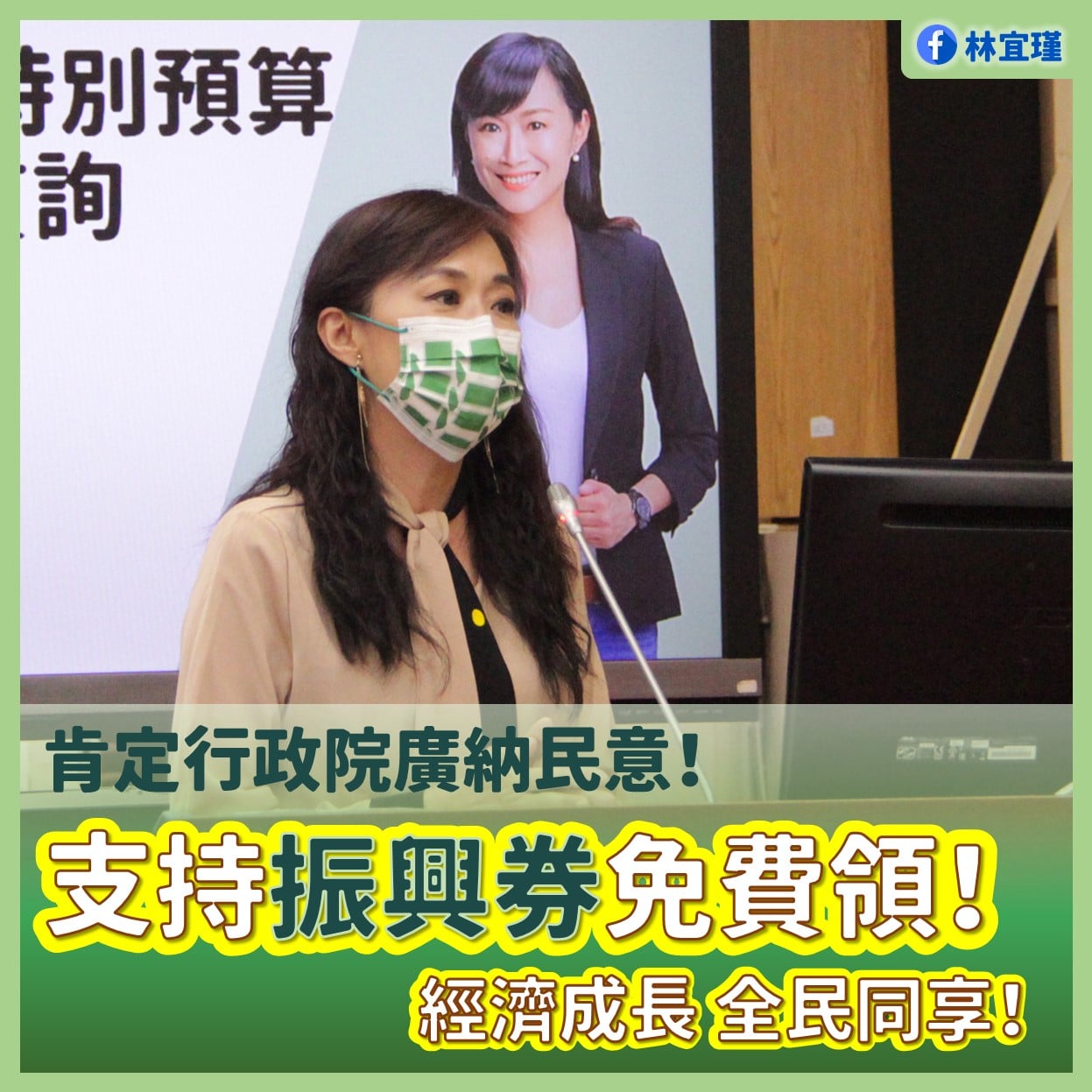 (圖/翻攝自林宜瑾臉書)