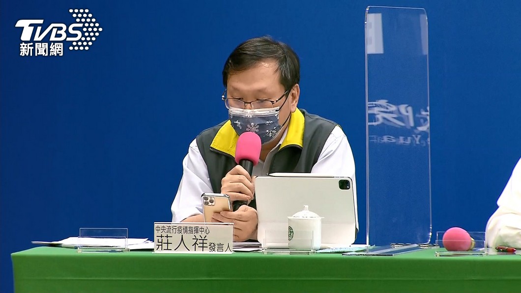 中央流行疫情指揮中心發言人莊人祥。(圖/TVBS)