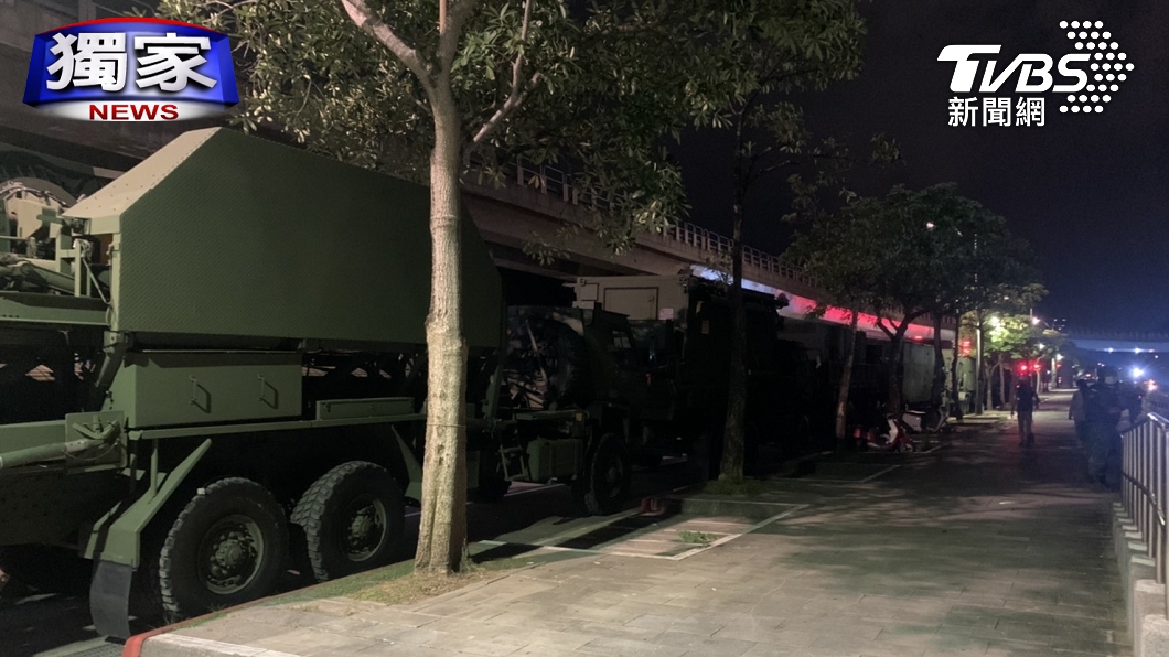愛國者三號飛彈出沒北市街頭（圖／TVBS）