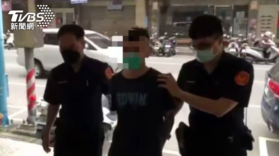 余姓男子遭警方逮捕。(圖/TVBS)