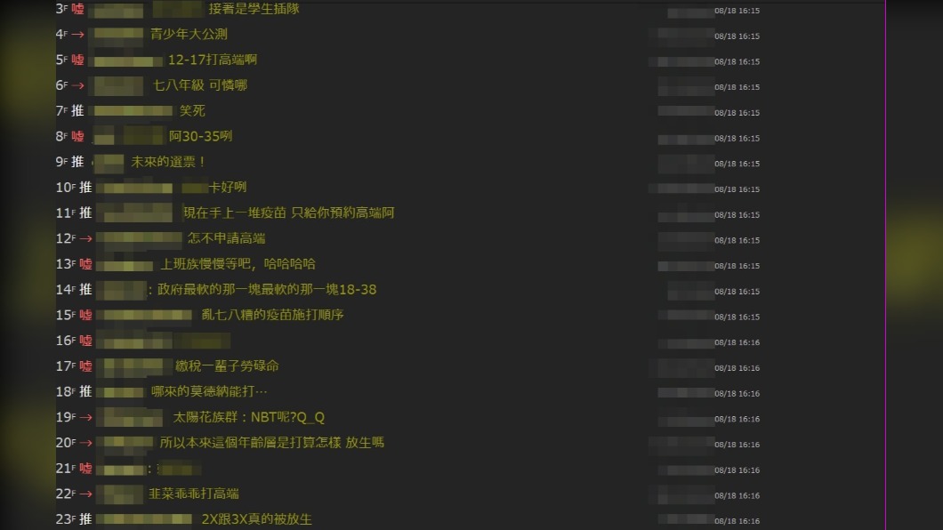 網友不滿先開放疾管署新政策。(圖/翻攝自PTT)