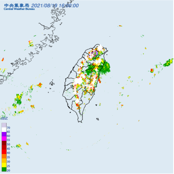 大雷雨即時訊息。(圖/翻攝自中央氣象局)