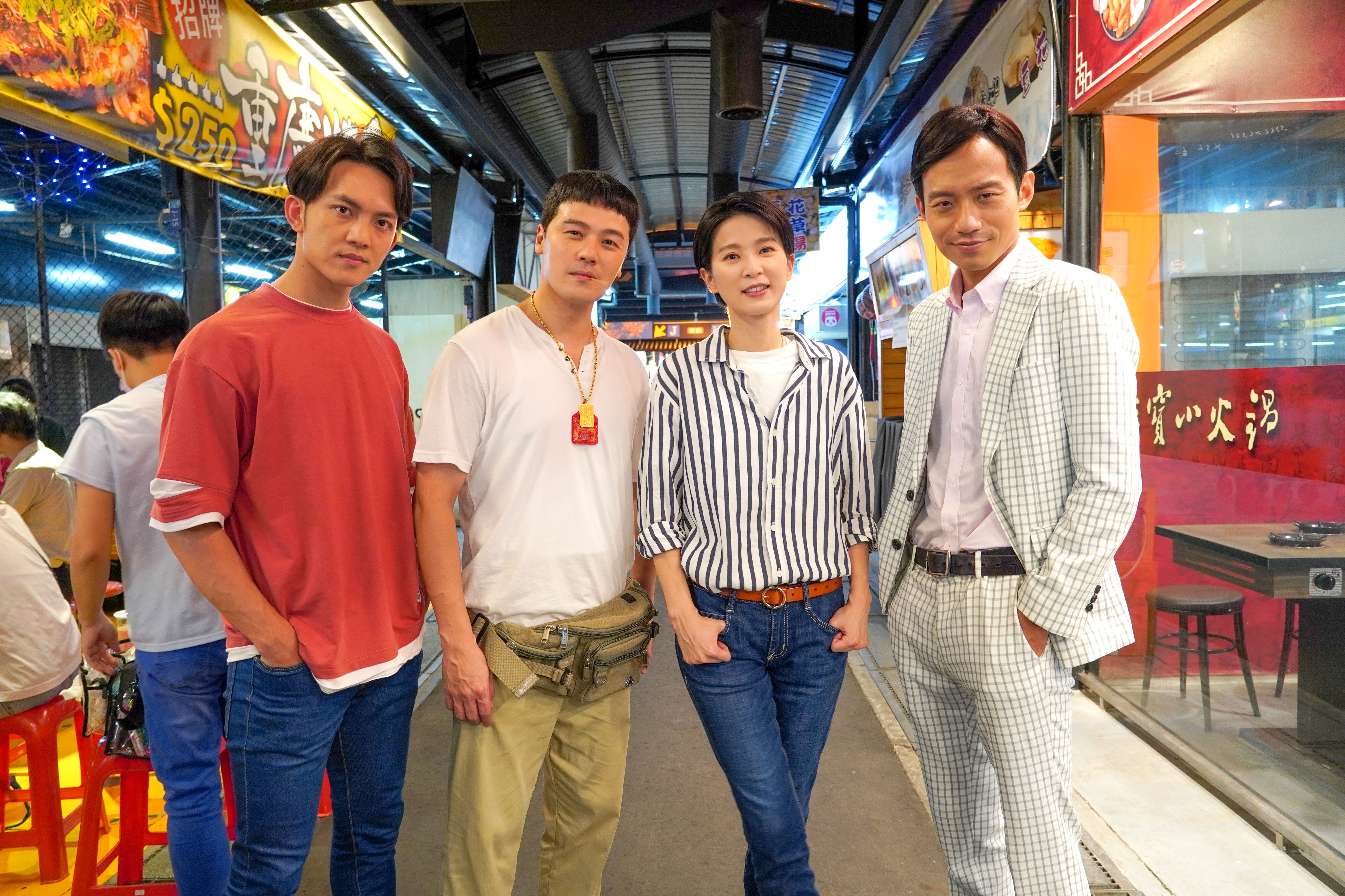 兩大惡人劉加堯(左二)潘威廉(右一)再次合作。(圖/民視提供)