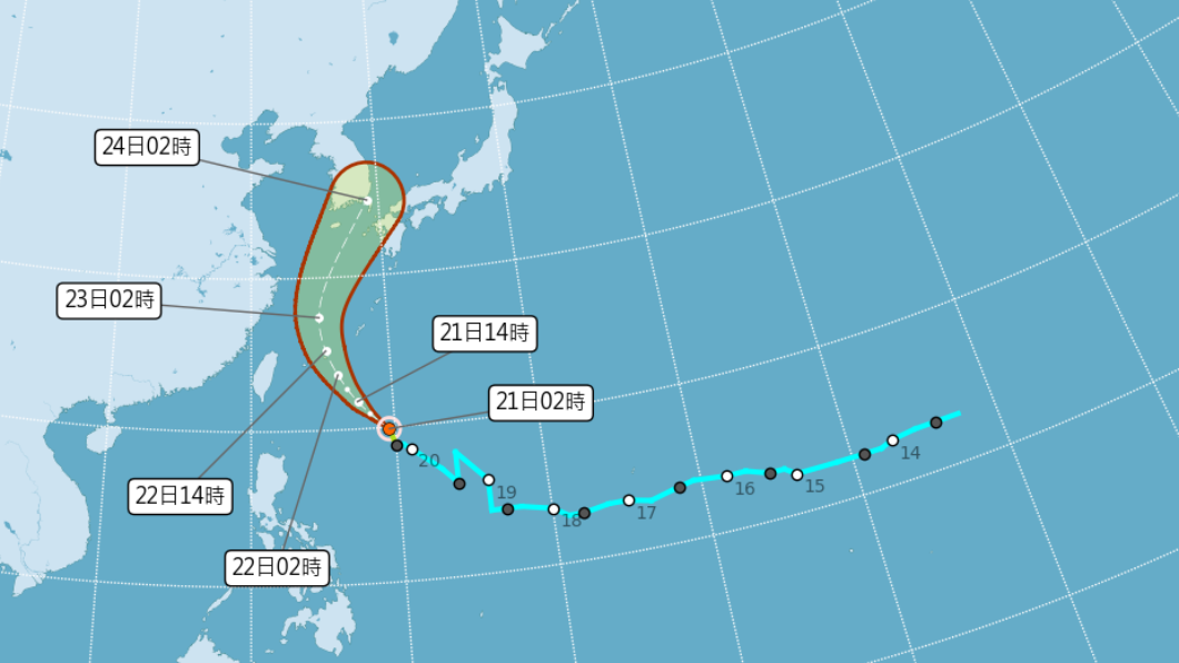 死灰復燃！今年第12號颱風奧麥斯形成　東部有短暫雨