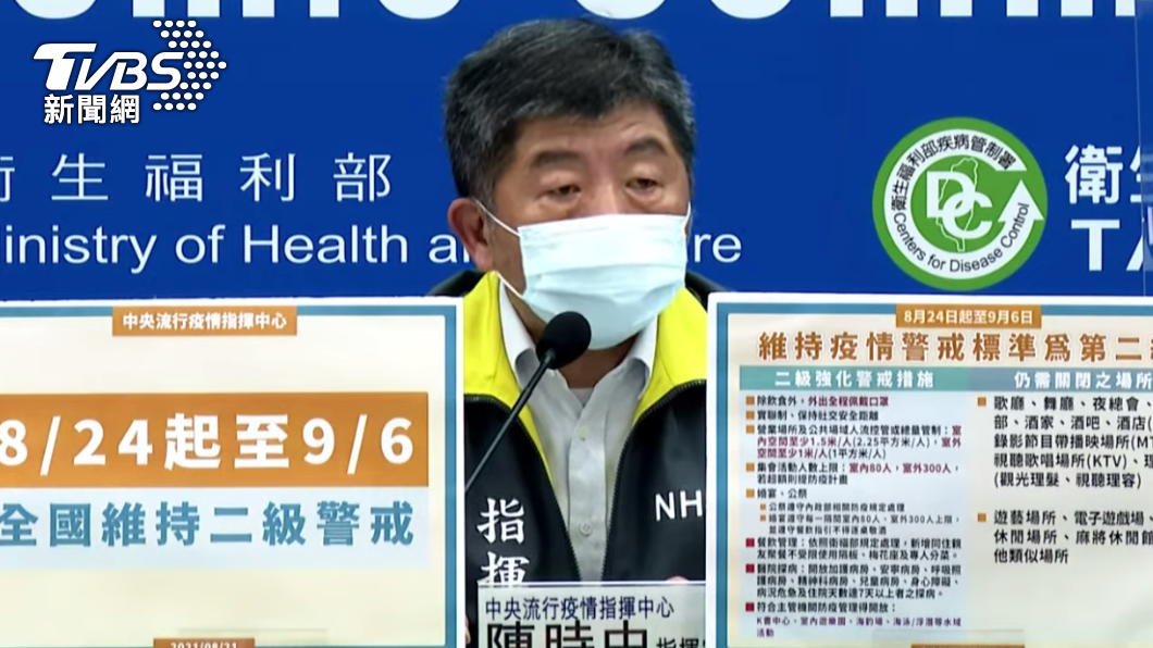 指揮官陳時中。(圖/TVBS)