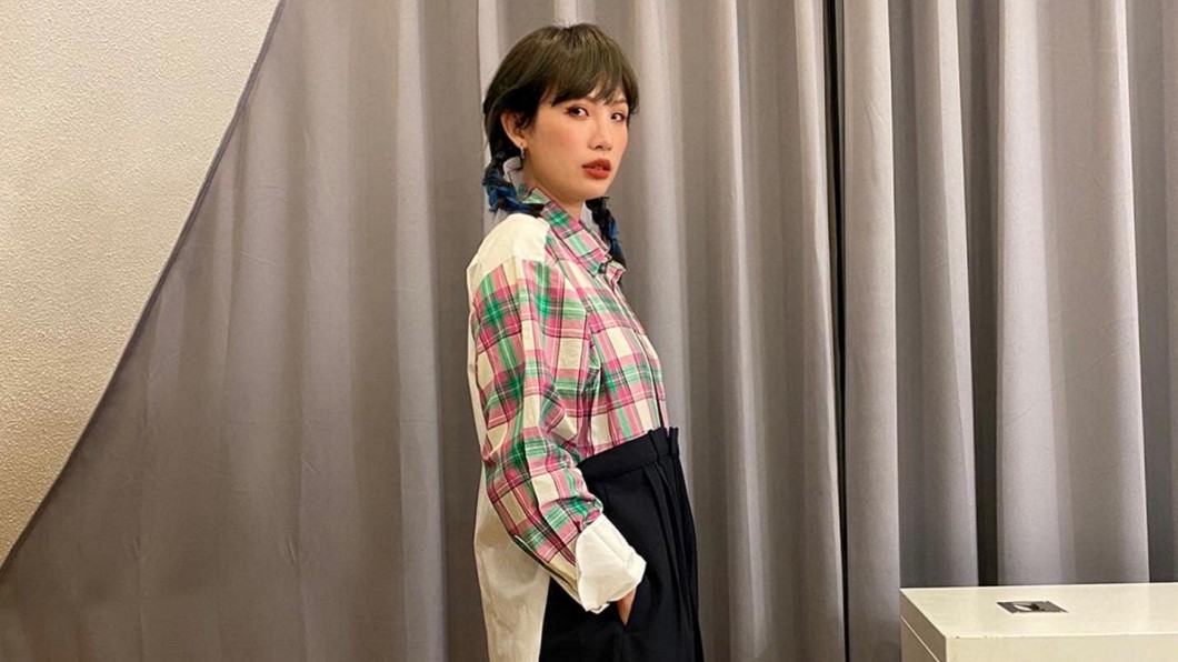 魏如萱形容自己像是被貼貼紙的雞蛋。（圖／翻攝自魏如萱Facebook）