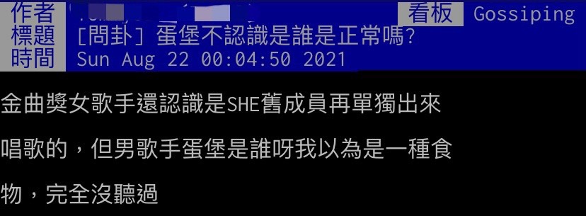 網友好奇大家是否都知道蛋堡。(圖/翻攝自PTT)