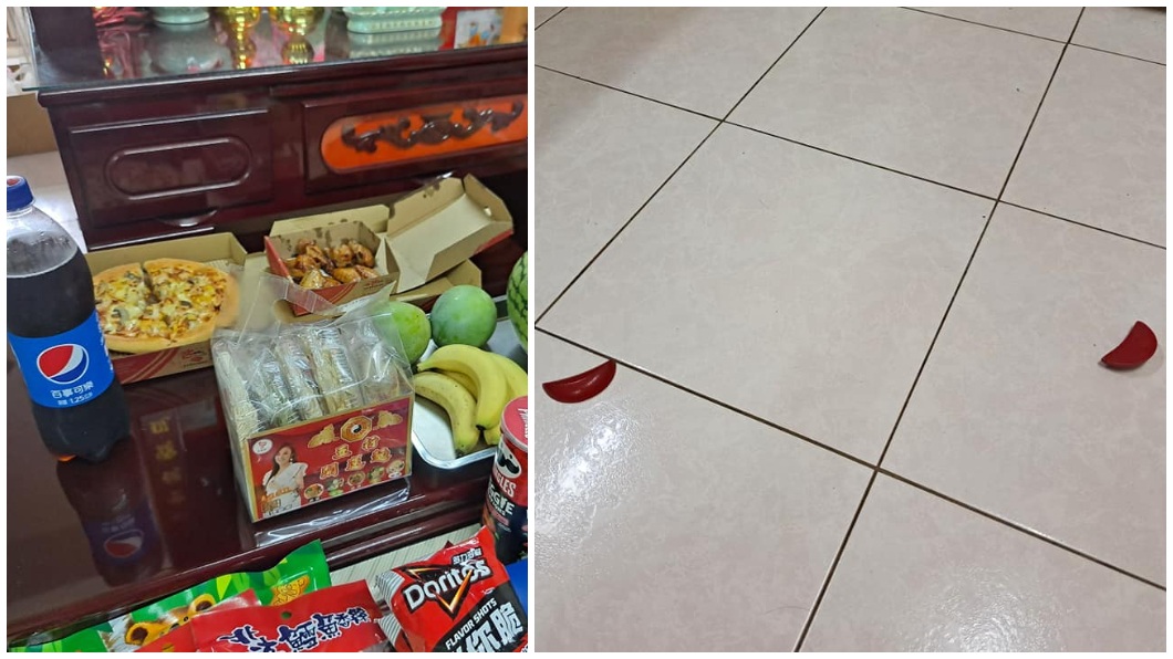 一名人妻分享自己今年準備的祭品和過往傳統有很大不同而且還獲得公媽同意。(圖/翻攝自爆廢公社二館)