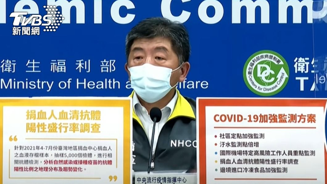 中央流行疫情指揮中心指揮官陳時中。(圖/TVBS)