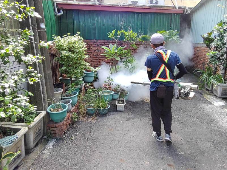 屏東縣衛生局已針對個案居住及活動地進行消毒。(圖/屏東縣政府提供)