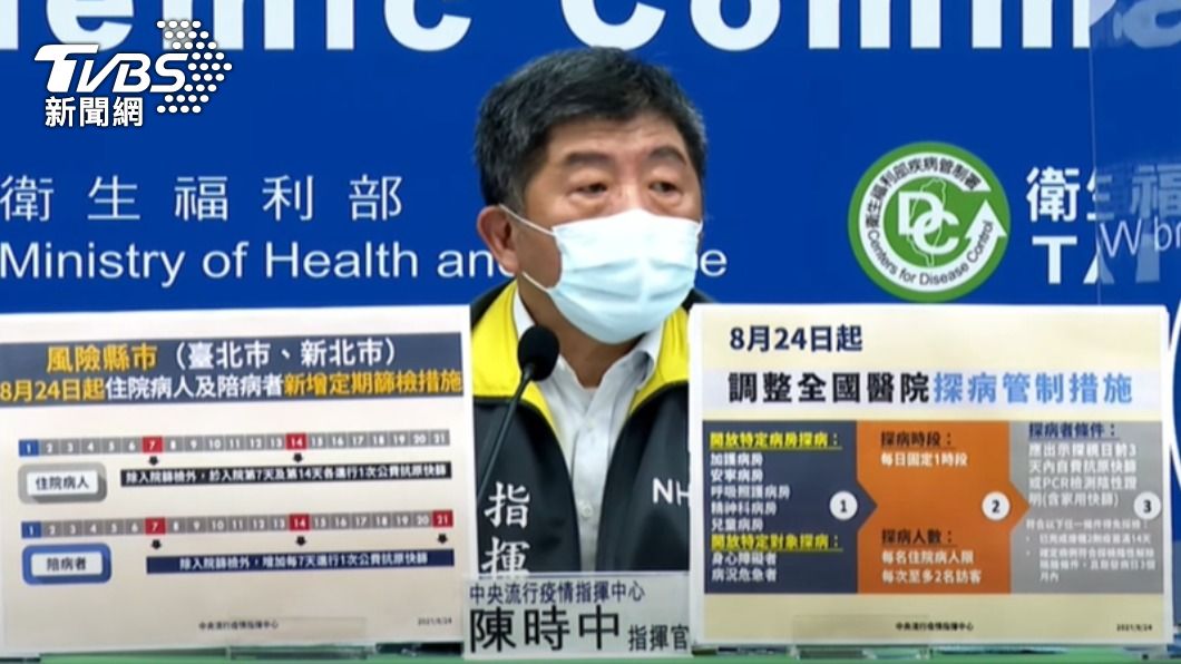 中央流行疫情指揮中心指揮官陳時中。（圖／TVBS）
