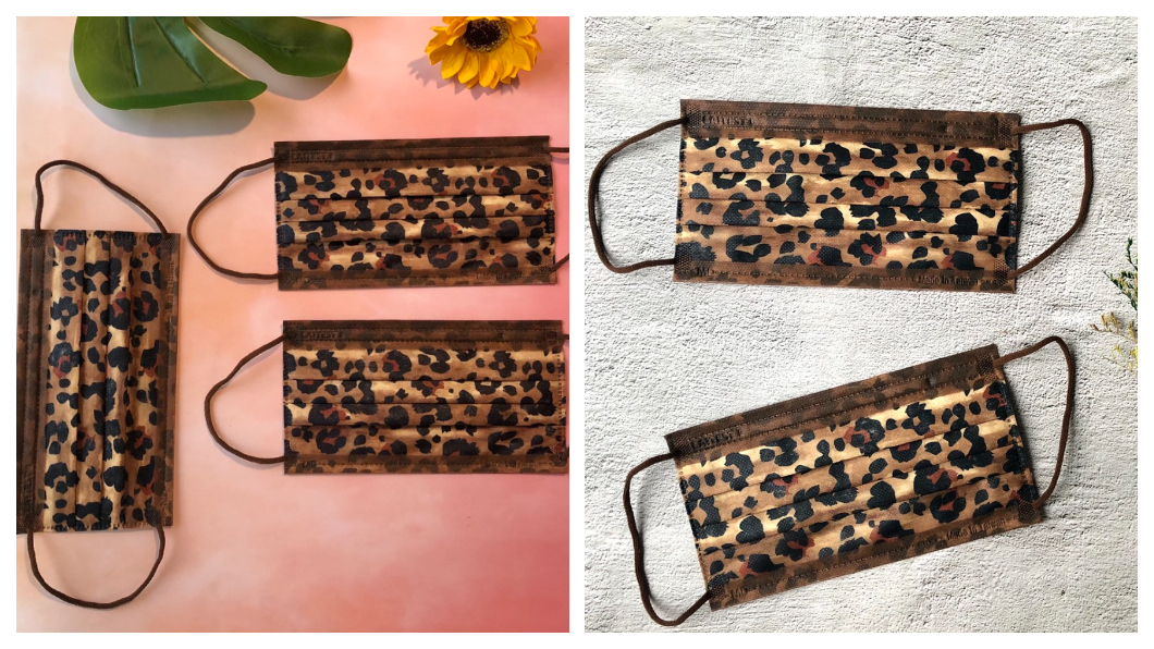 秋冬不能少這一色 「棕豹紋」口罩時尚登場