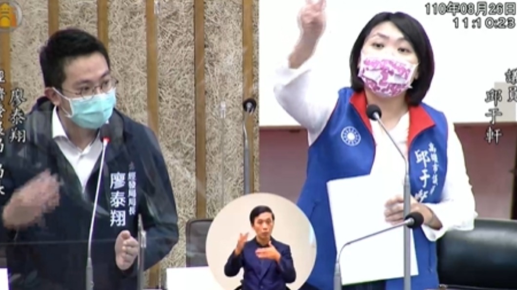 邱于軒提案不得挹注大港開唱。（圖／高雄市議會提供）