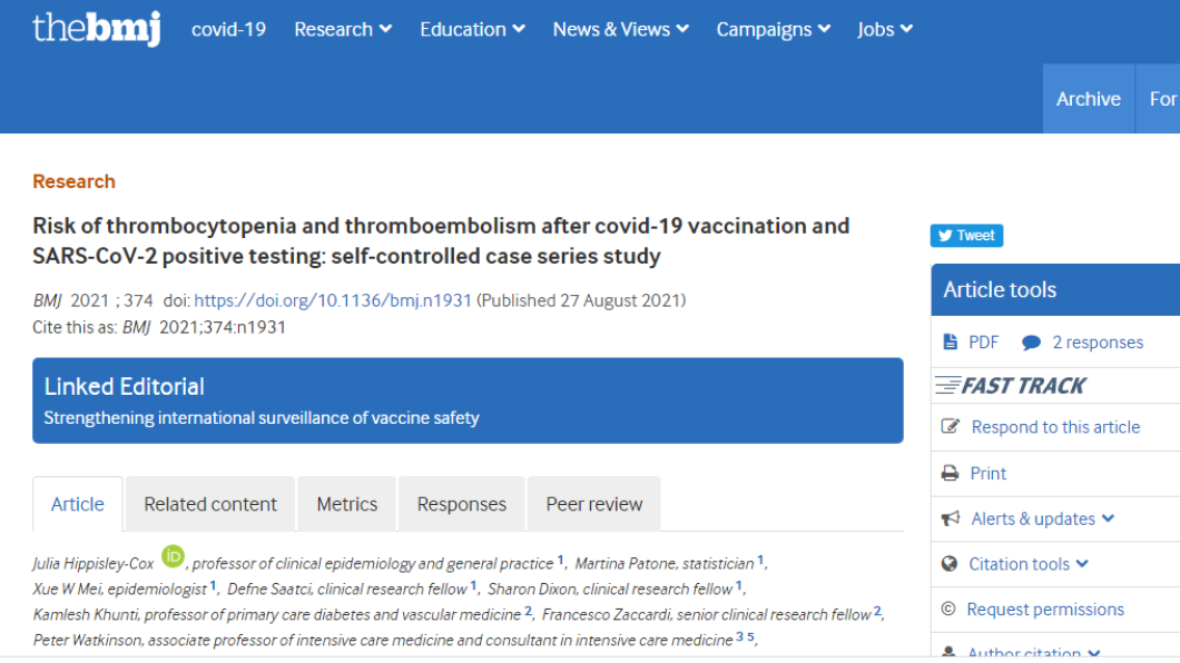 英國牛津大學最新研究。(圖/翻攝自thebmj)