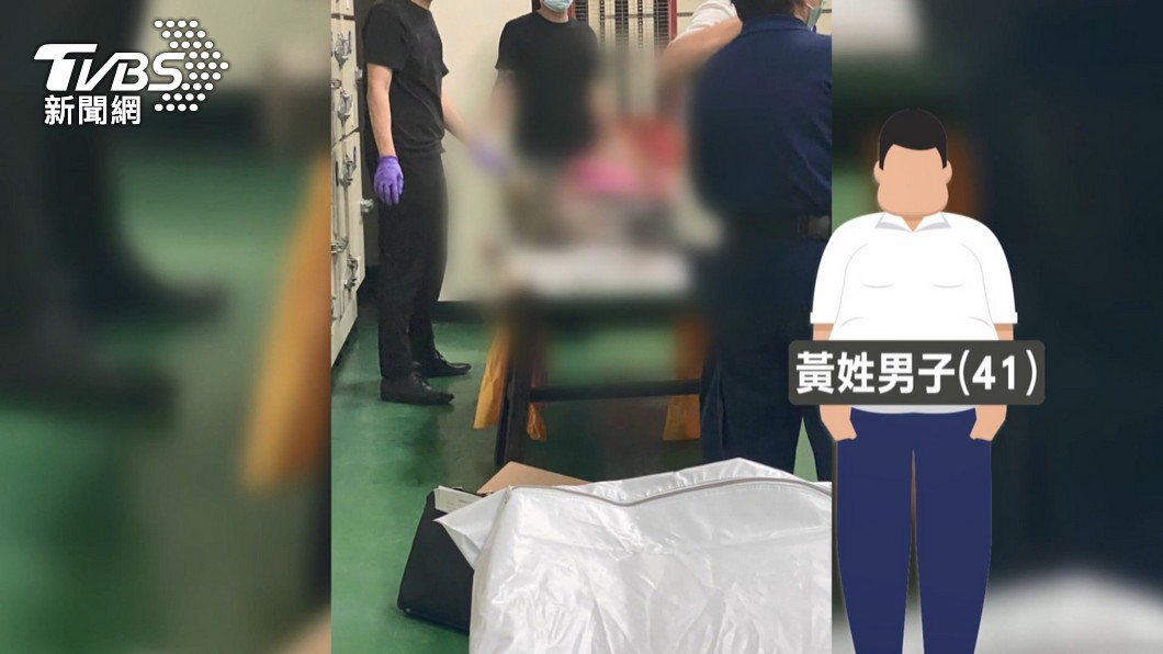 黃姓男子遺體遭到嚴重焚毀。（圖／TVBS）