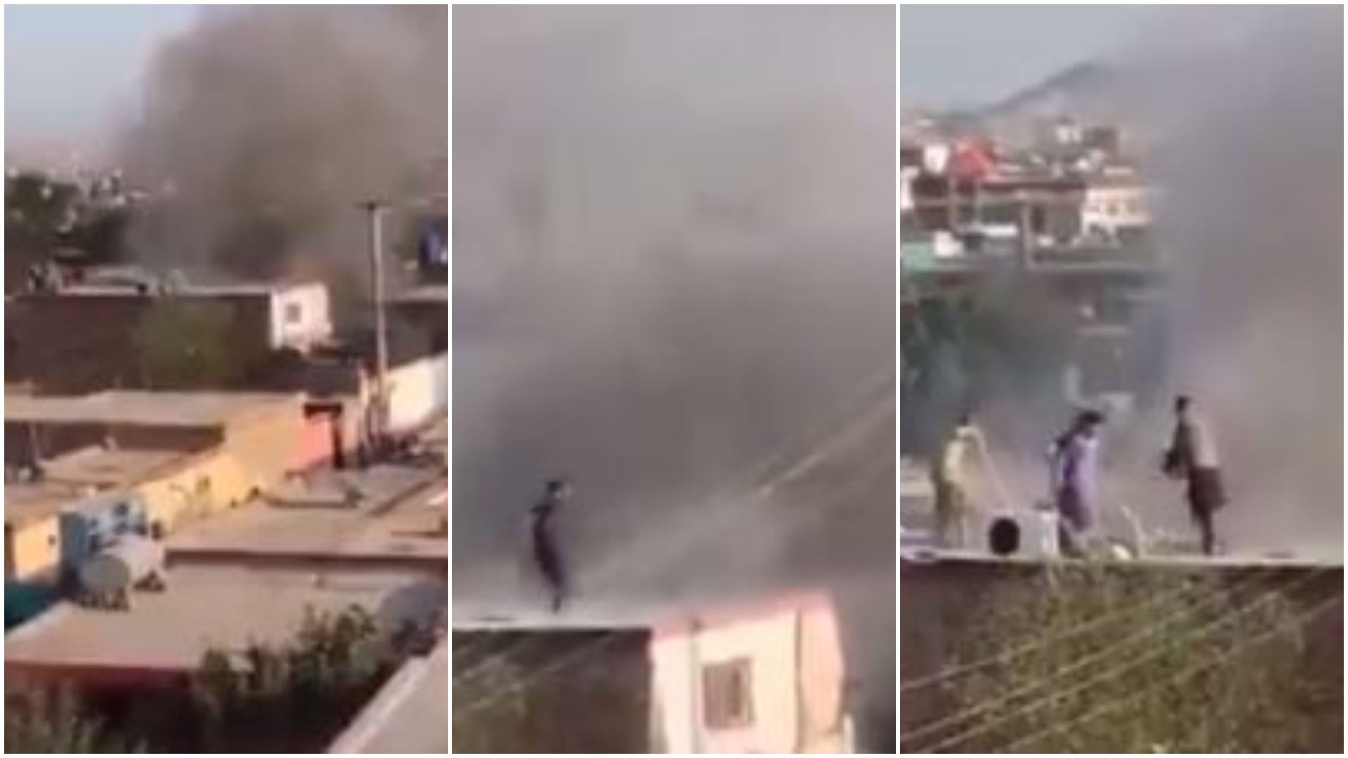 喀布爾機場附近疑遭火箭彈攻擊　傳爆炸聲響冒黑煙民眾驚逃
