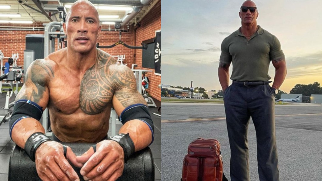 巨石強森本人。(圖/翻攝自therock IG)
