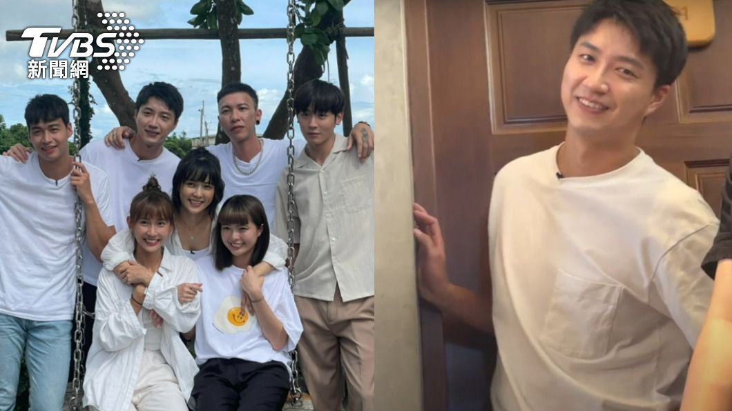 江宏傑錄出尷尬笑臉。（圖／TVBS）