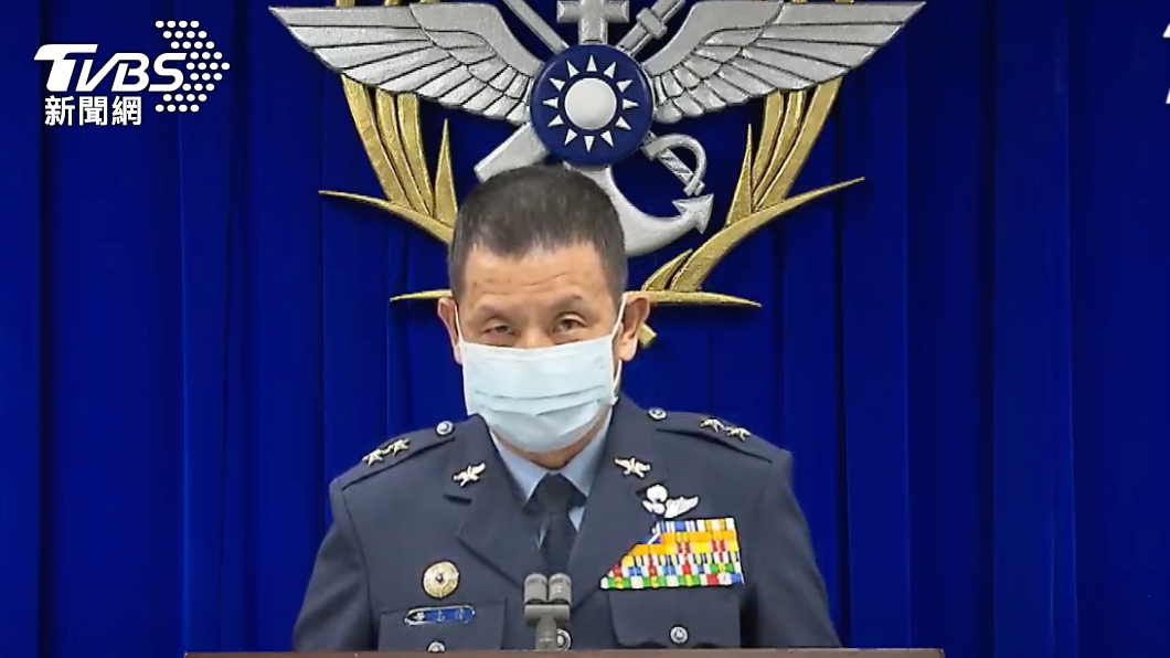 針對F16起降意外，空軍出面說明。（圖／TVBS）