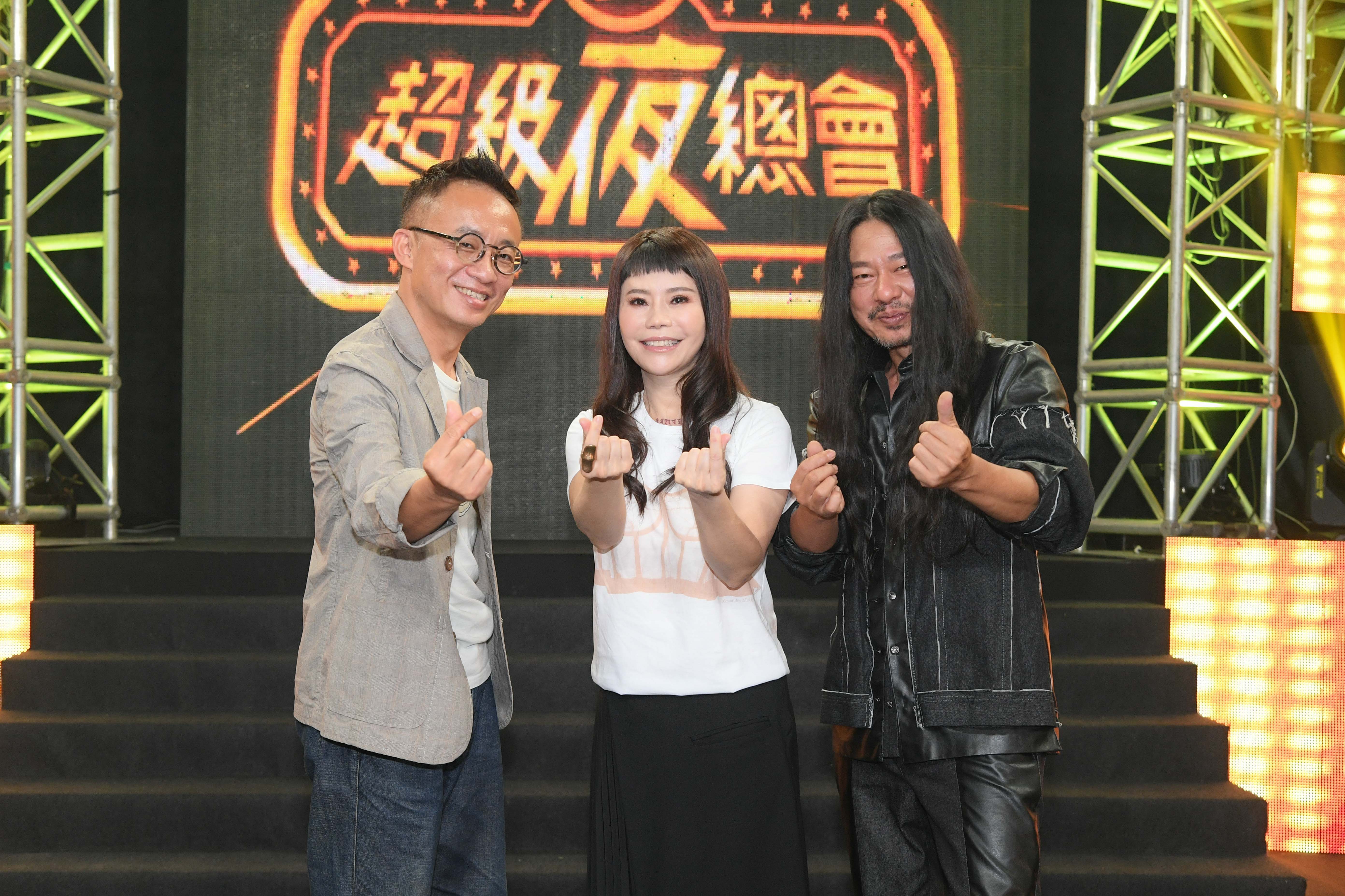 許常德、亂彈阿翔、詹雅雯，特地為南鯤鯓王爺量身訂做主題曲。（圖／三立提供）