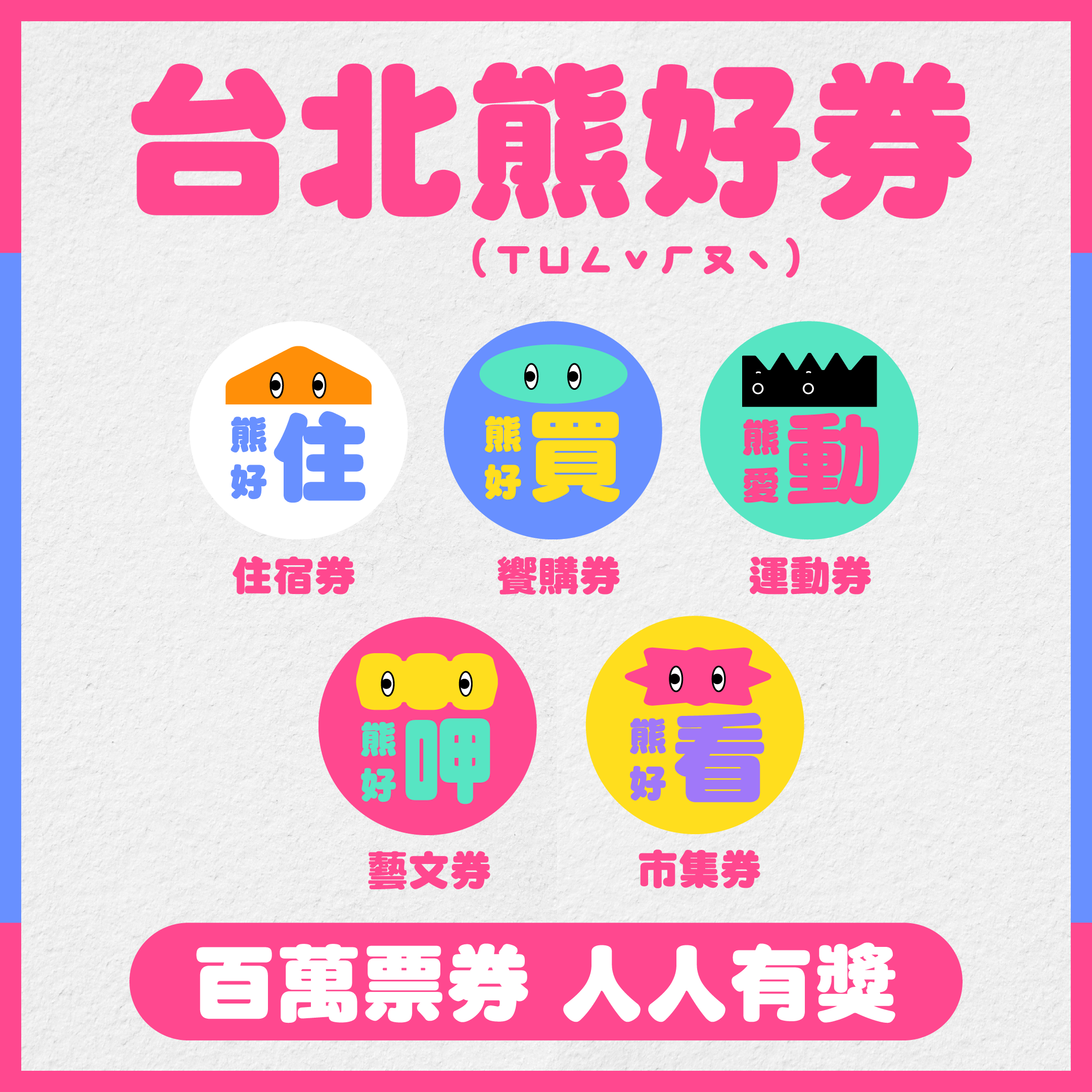 熊好券。(圖/台北市政府)