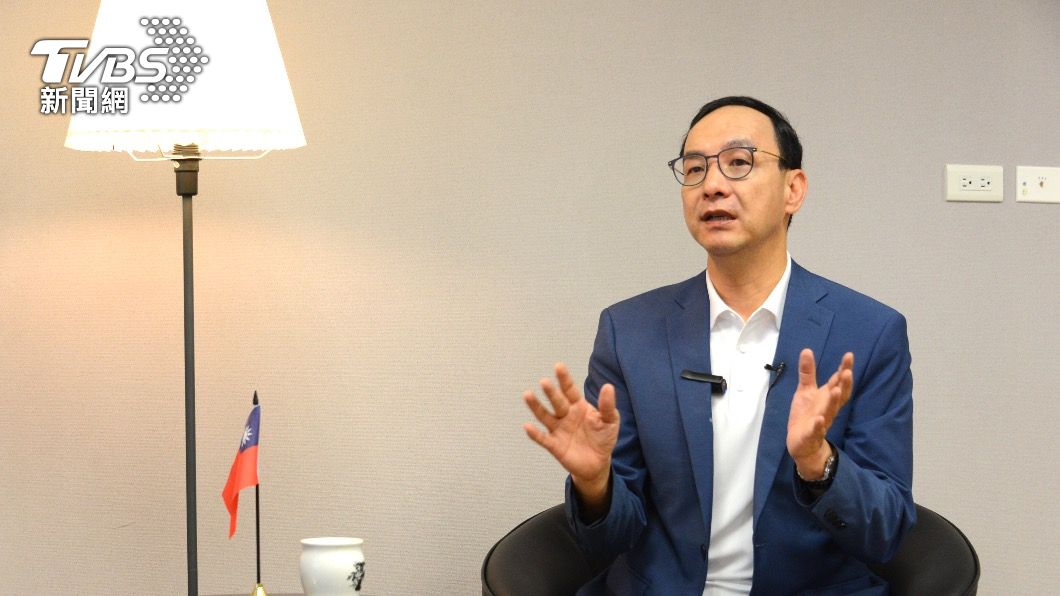 國民黨主席候選人朱立倫。（圖／TVBS）
