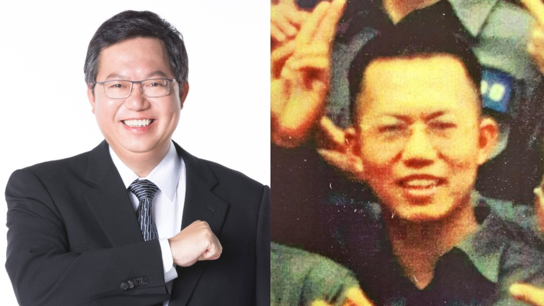 桃園市長鄭文燦PO出當年入伍時的照片。（圖／翻攝自鄭文燦臉書）