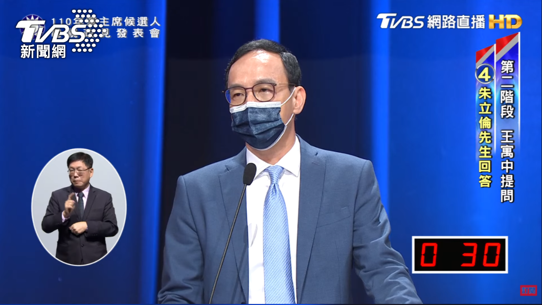 朱立倫表示,現在討論2024要派誰不是重點,重點是能不能選贏2024。(圖/TVBS)