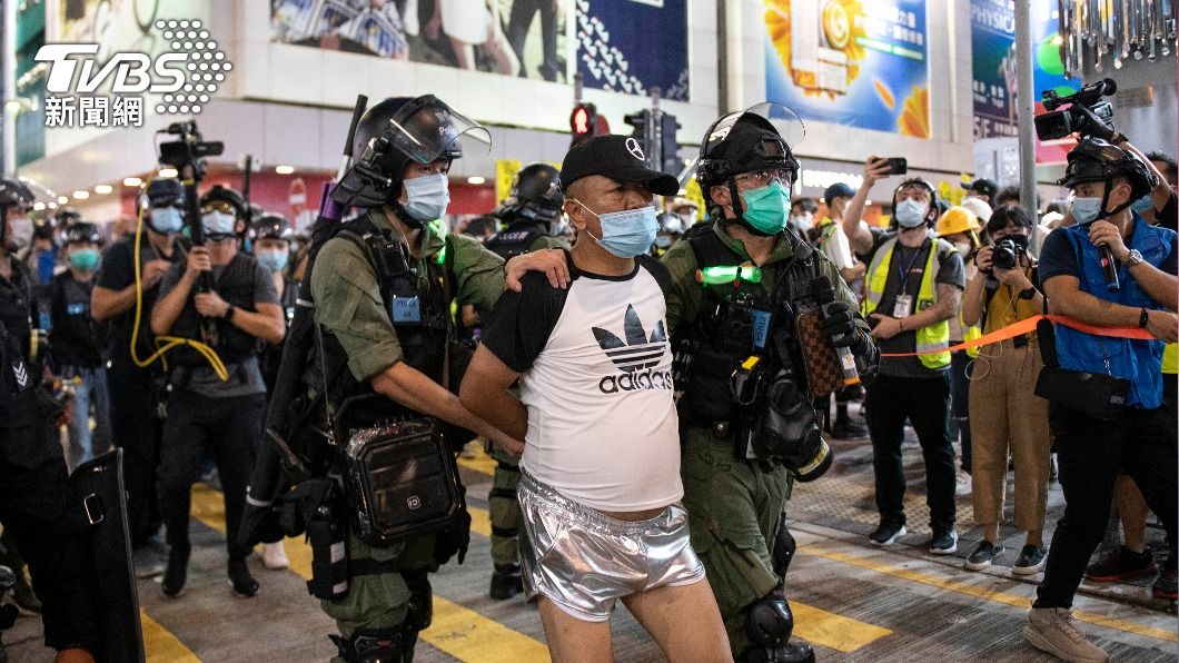 大陸對香港民主制度的打壓引發各界關注。（圖／達志影像美聯社）