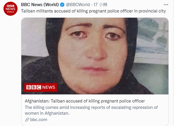 遇害女警Banu Negar。（圖／翻攝BBC twitter）